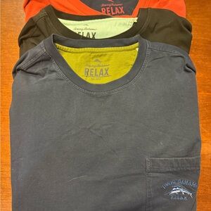 Tommy Bahama Men's Long Sleeve Tees - Black, Charcoal, Orange